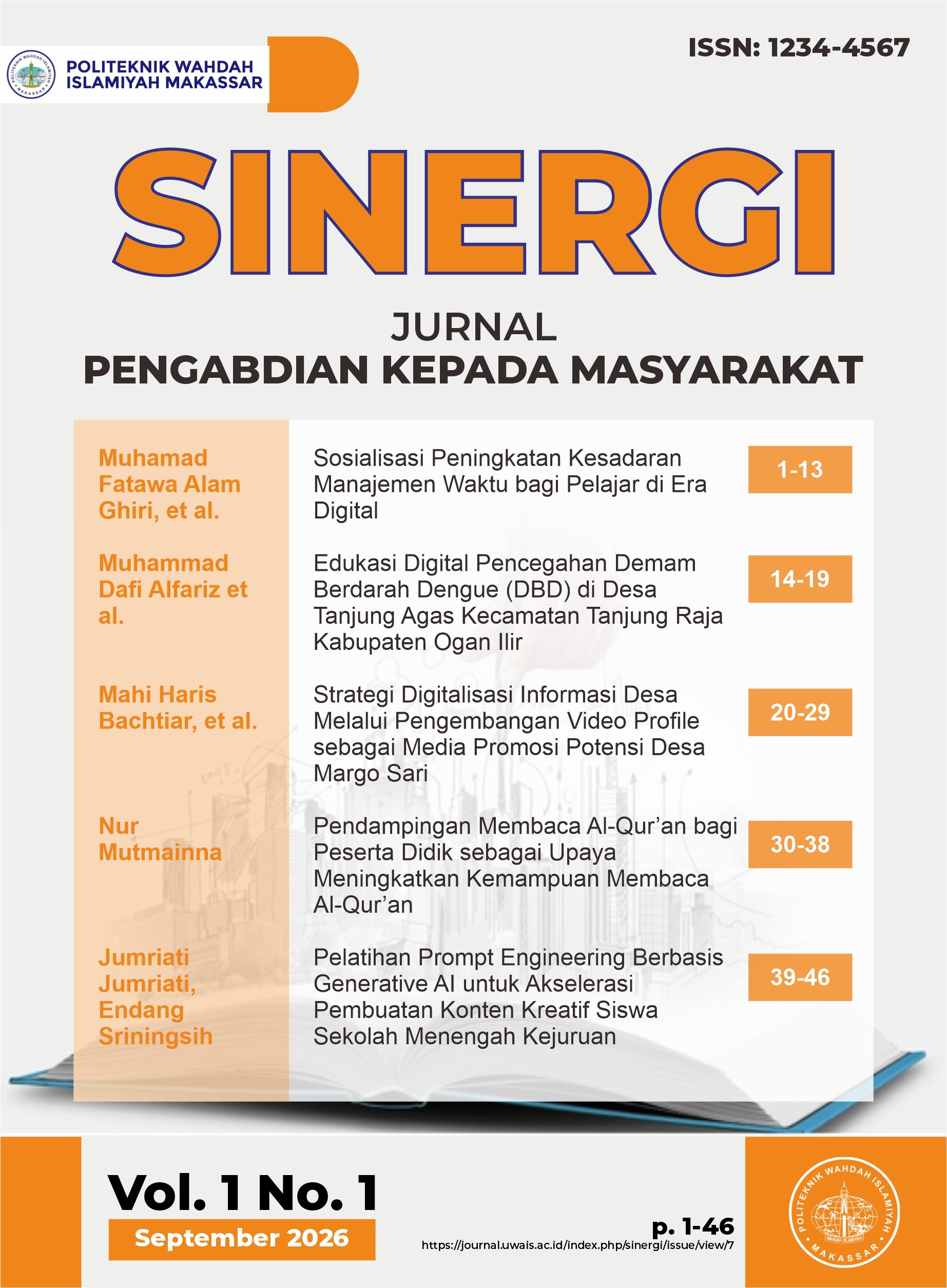 					View Vol. 1 No. 1 (2026): SINERGI: Jurnal Pengabdian kepada Masyarakat
				